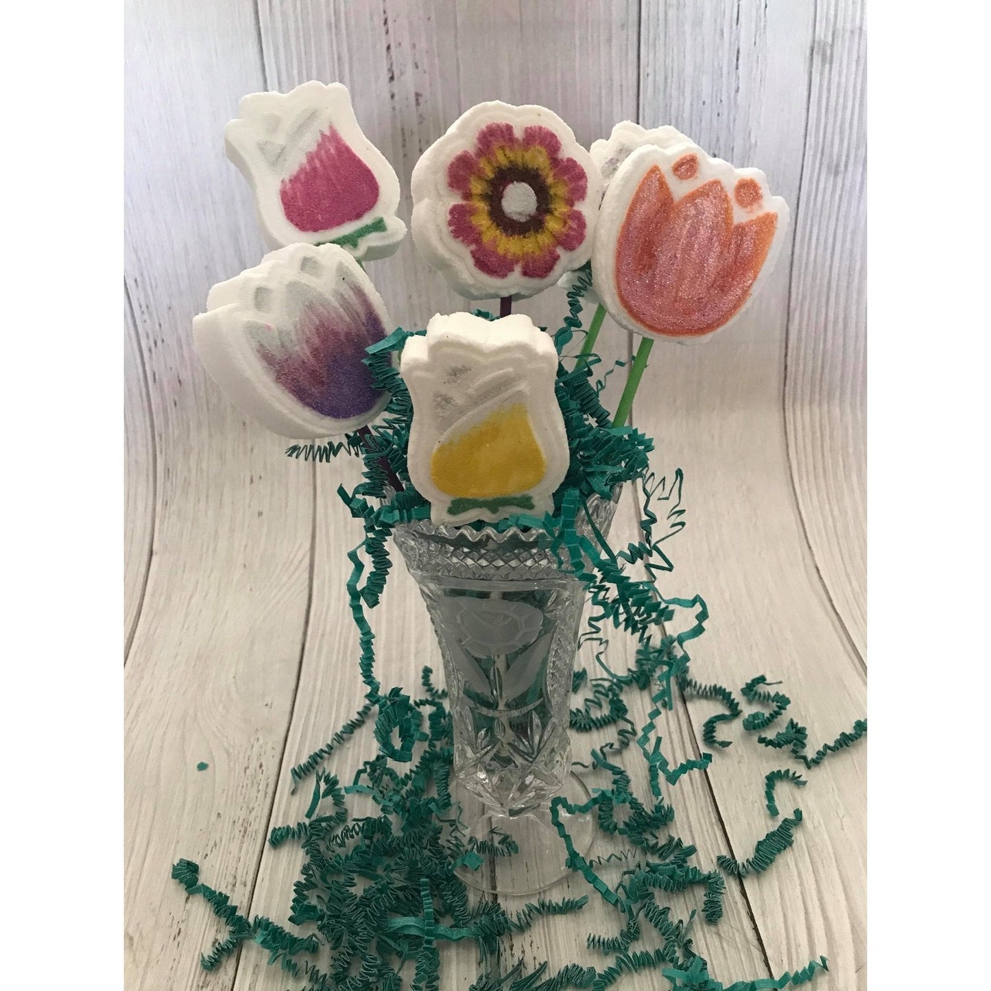 Bouquet Flowers Bath Bomb Hand Mold