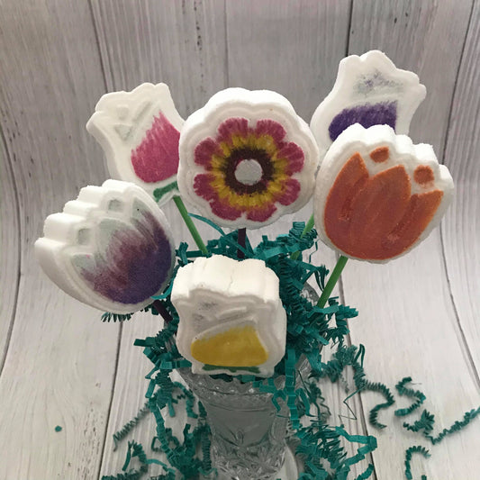 Bouquet Flowers Bath Bomb Hand Mold