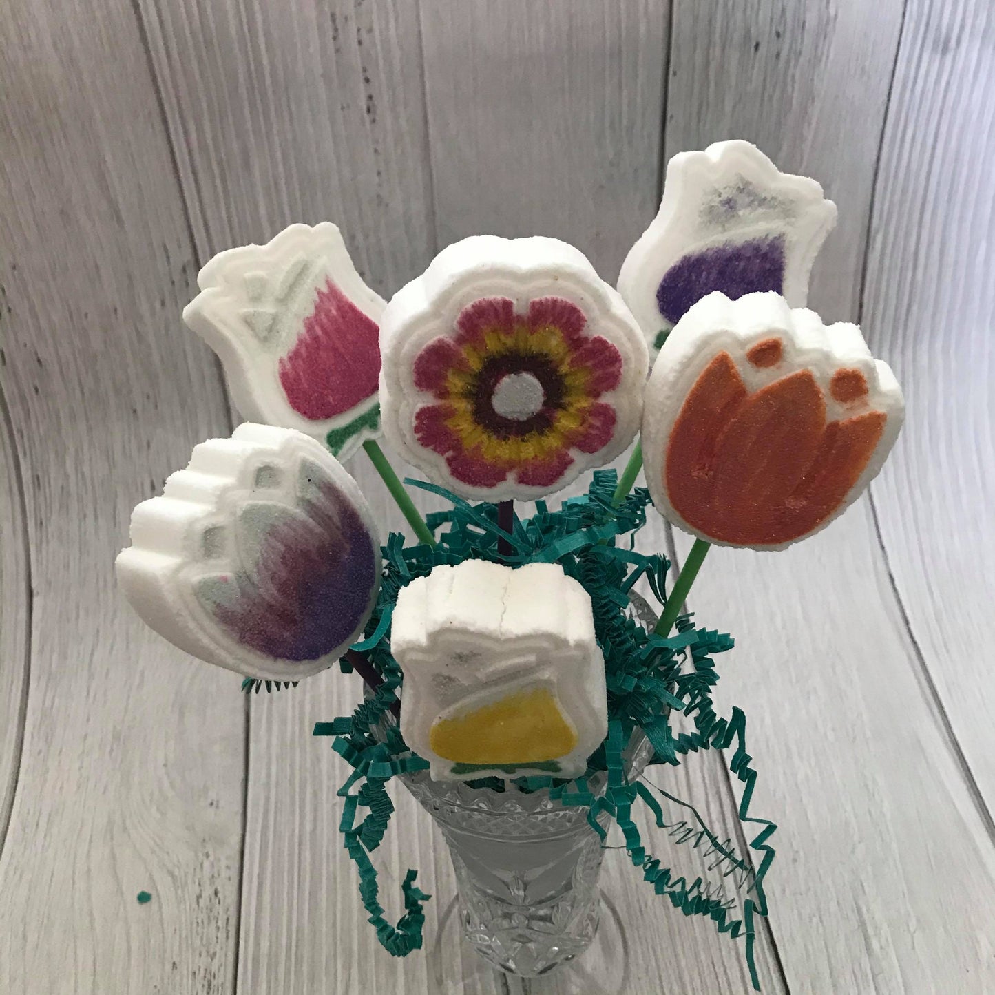 Bouquet Flowers Bath Bomb Hand Mold