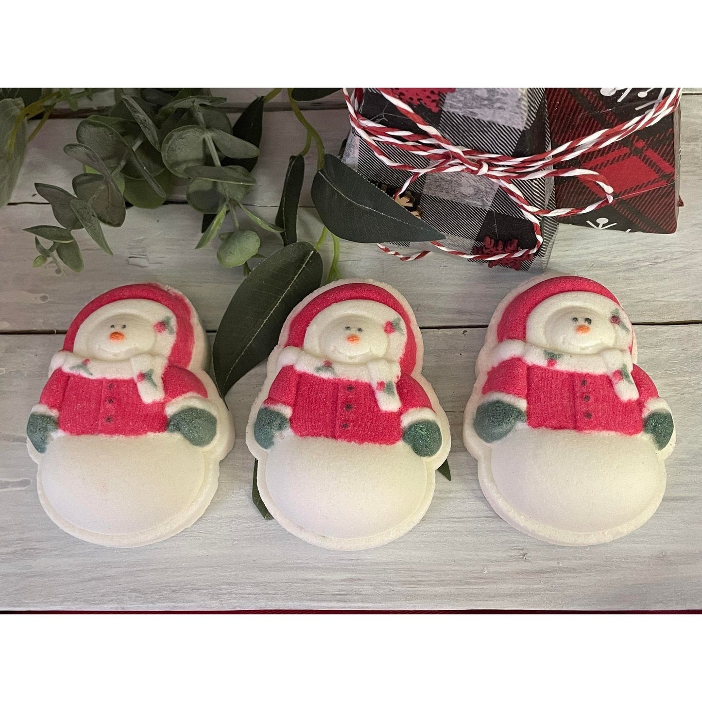 Winter Snowman Bath Bomb Hand Mold