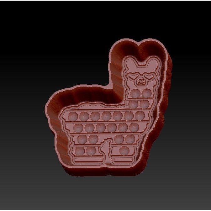 Llama Pop-It Hybrid Mold