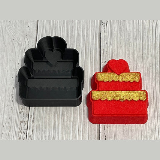 Cake with Heart Hybrid Mold