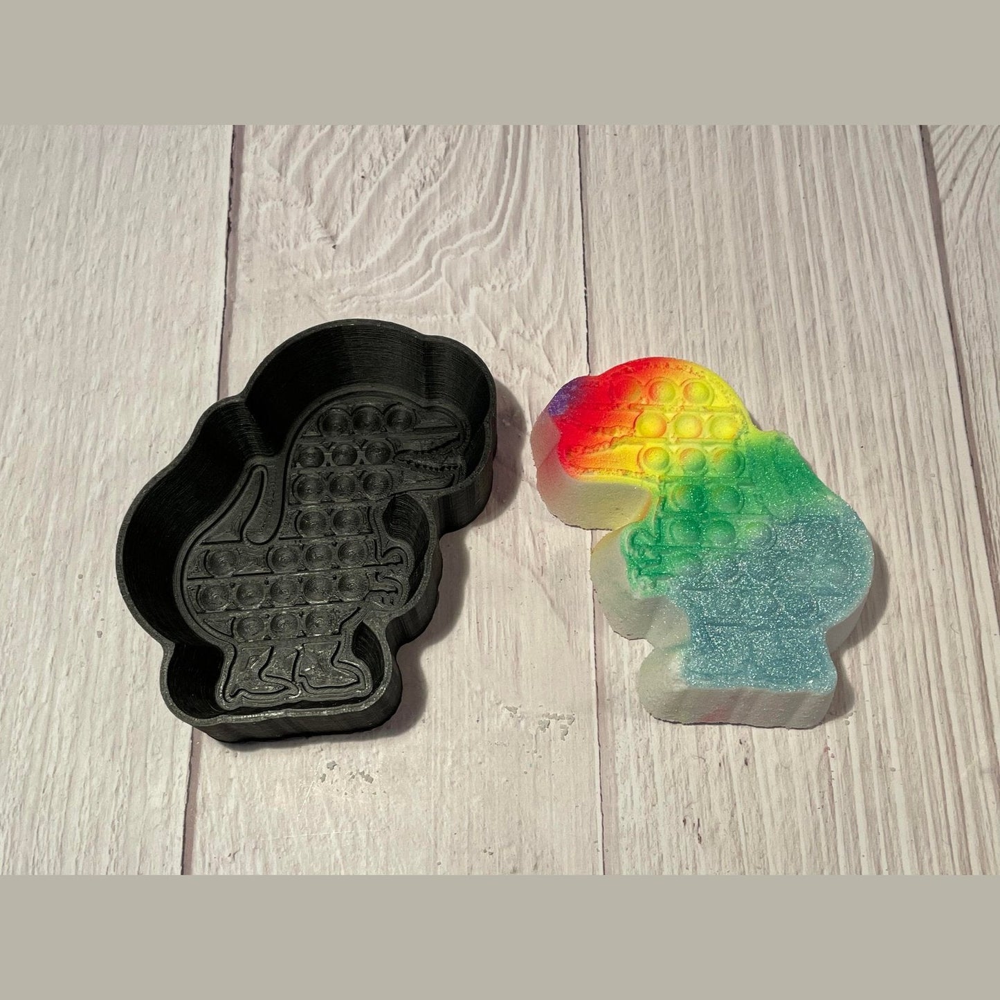 Dinosaur Pop-It Hybrid Mold