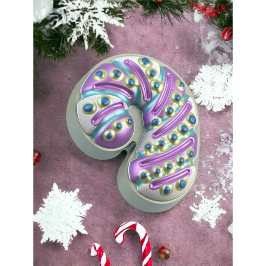 Elegant Candy Cane Bath Bomb Hand Mold 3Piece