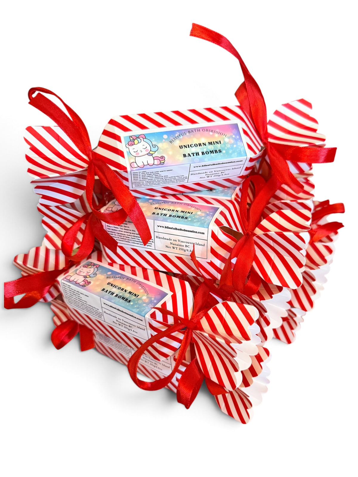 Bath Bombs - Candy Button Bath Bombs - 3 Pack - Crackers
