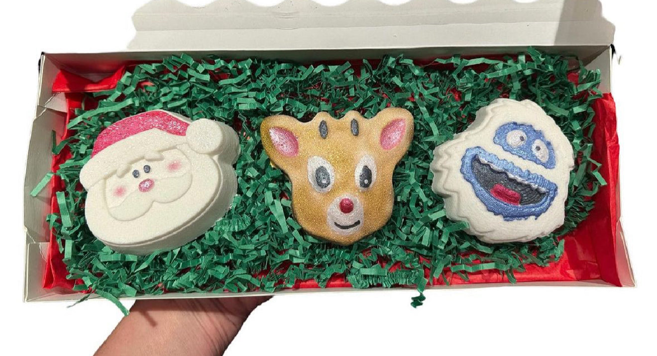 Santa and Friends - Bath Bomb Set