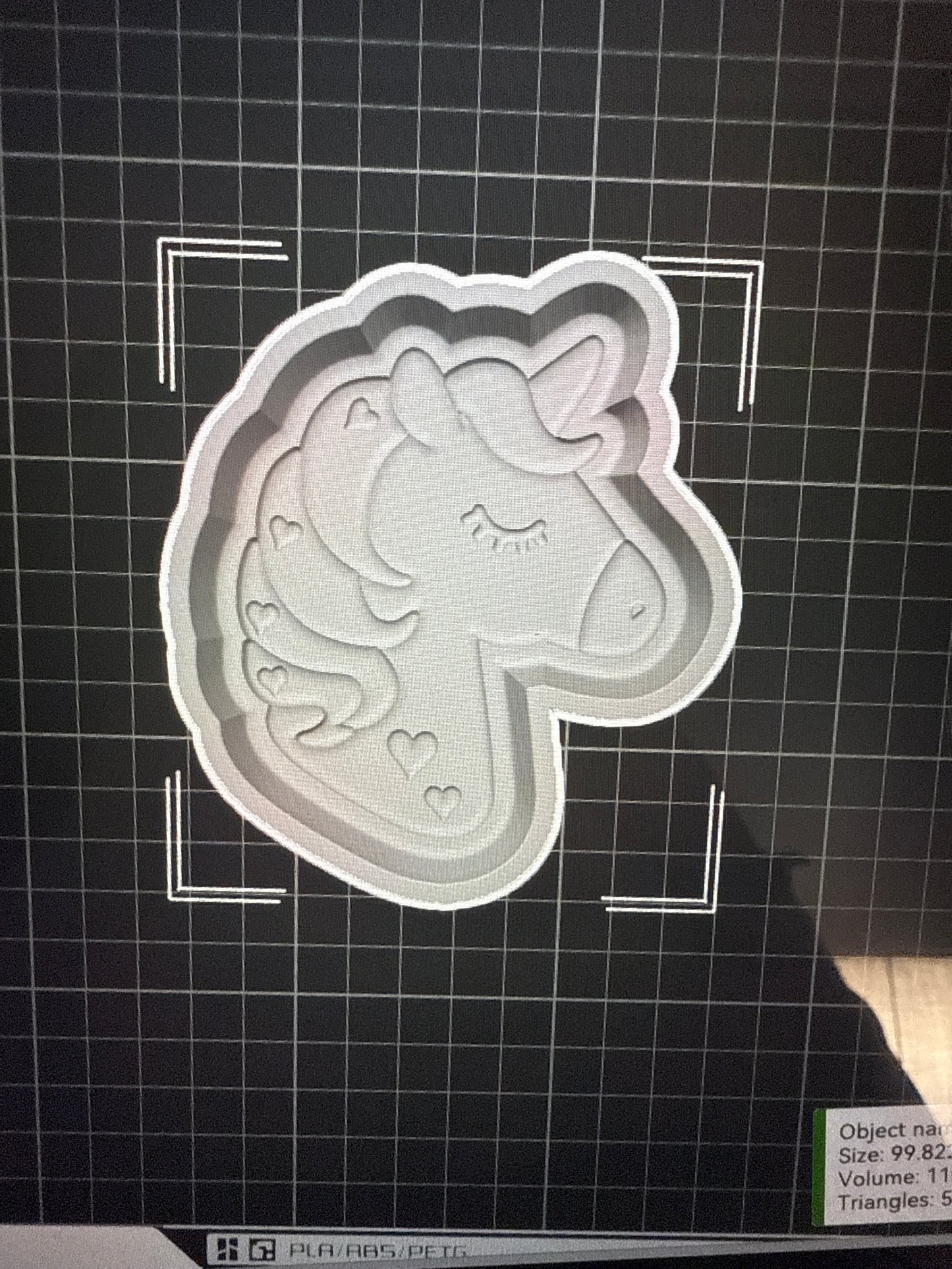 Heart Unicorn - Hybrid - Bath Bomb Mold