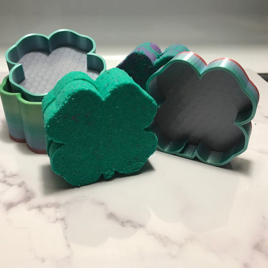 Four Leaf Clover Bath Bomb Hand Mold
