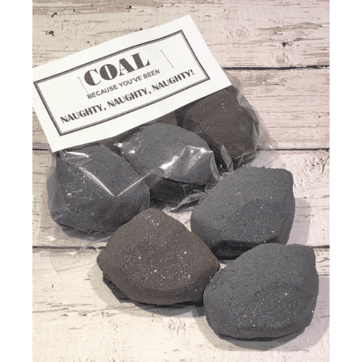 Lump of Coal Bath Bomb Hand Mold