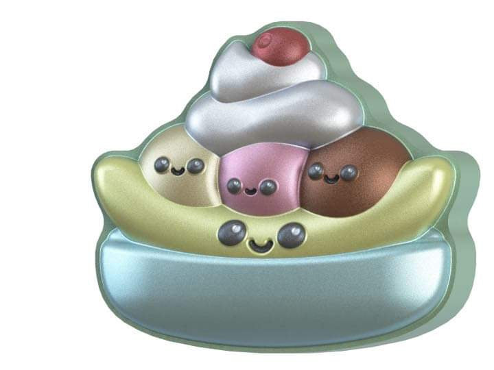 Banana Split Mold