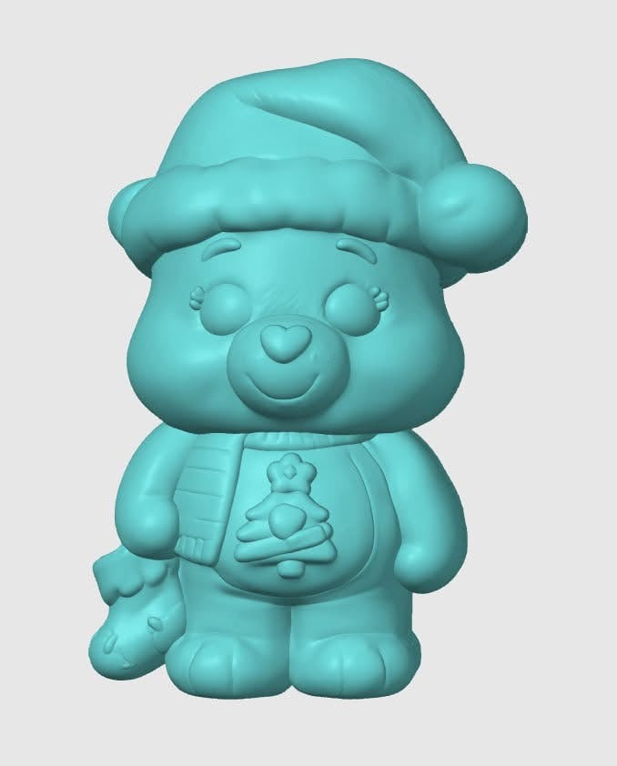 Bear Christmas- Tree - Hybrid Bath Bomb Mold