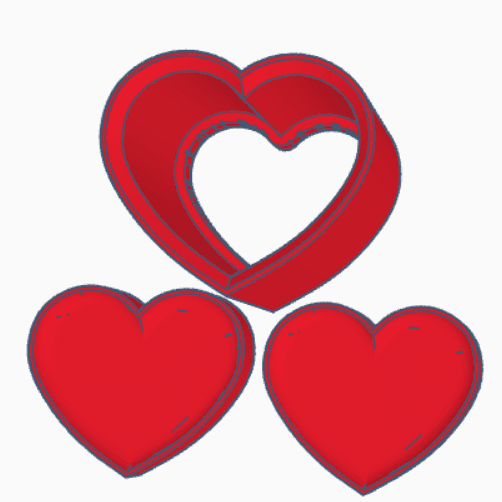 Flat Heart Bath Bomb Hand Mold