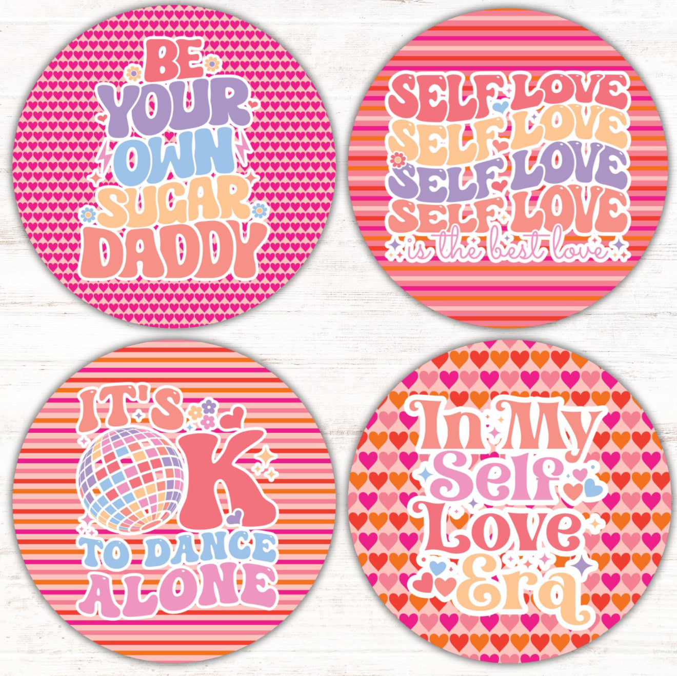 Motivational Selfcare - Cardstock 2.5”