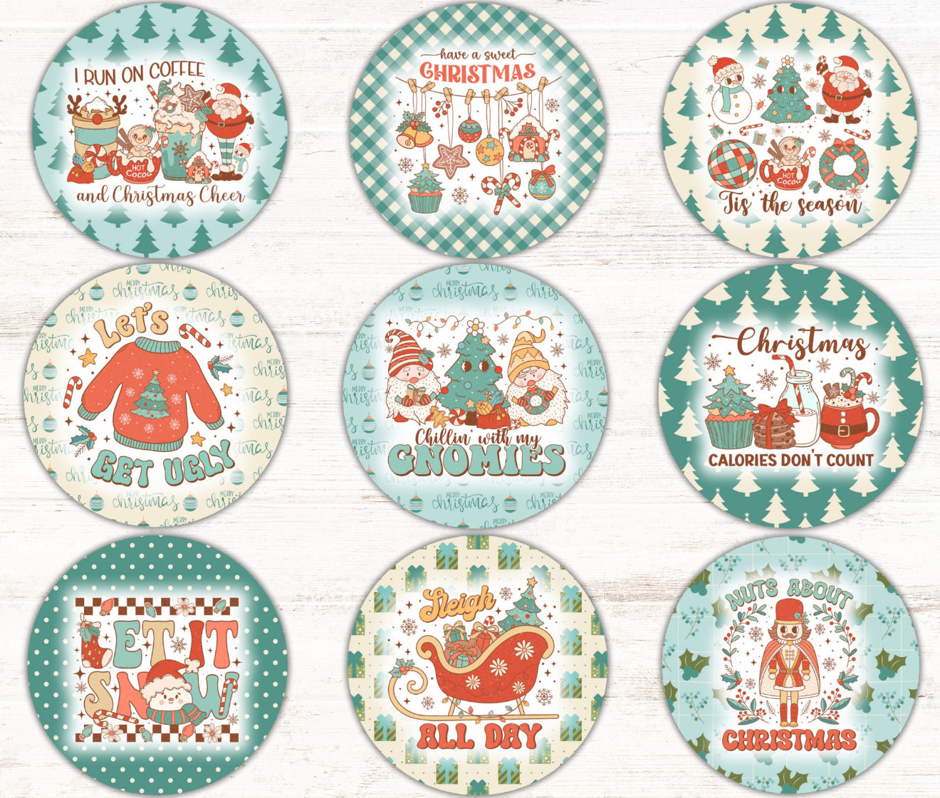 Christmas - Cardstock 2.5” - Freshie