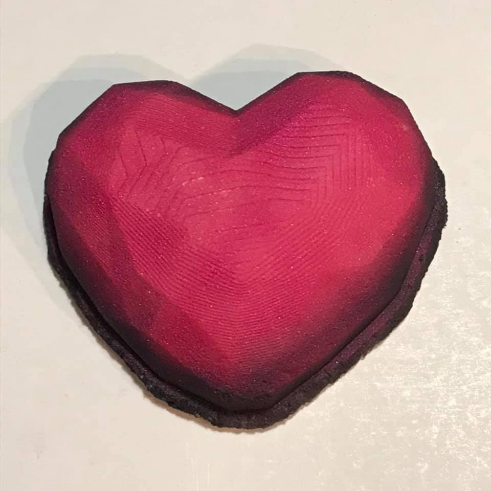 Gem of a Heart Bath Bomb Hand Mold