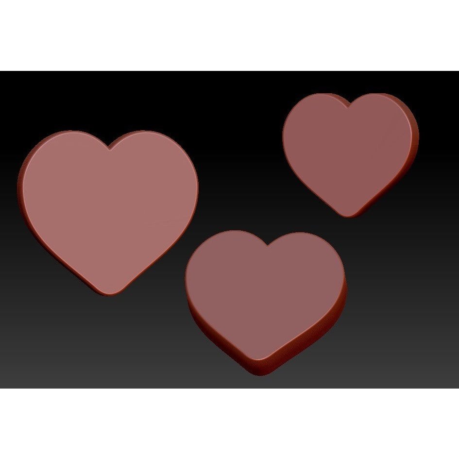 Mini Heart Vacuum Form Molds