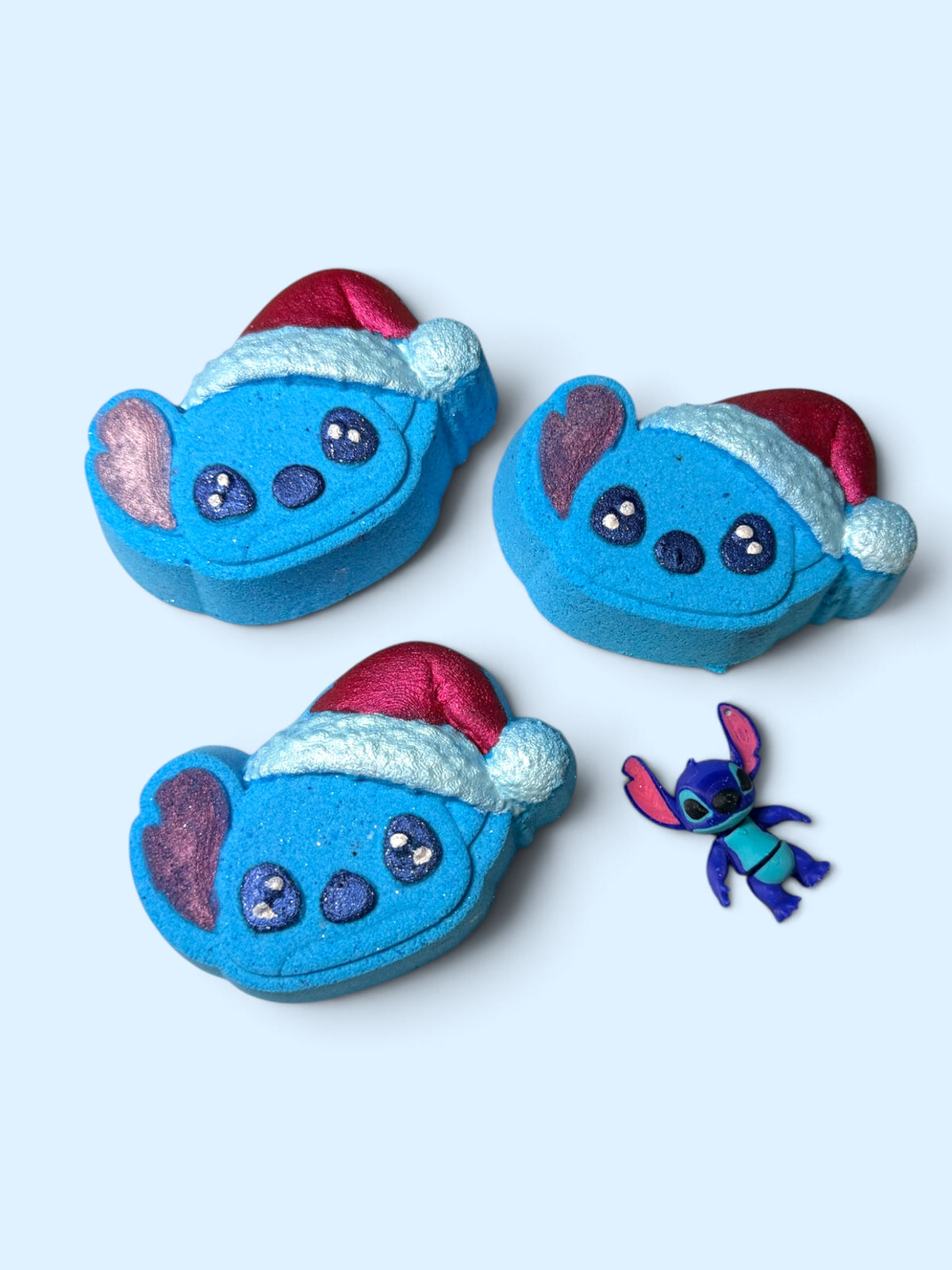 Bath Bomb - Blue Alien Santa - Flexi Toy