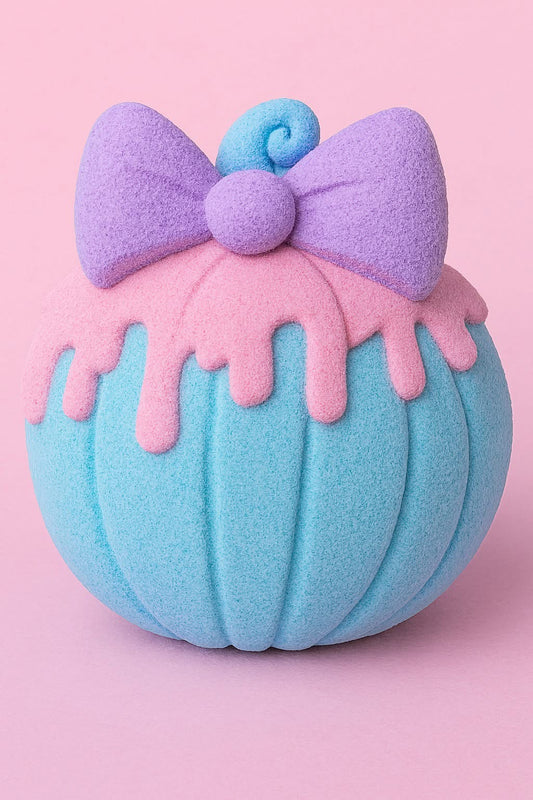 Cute Pumpkin - Bow - Hybrid - Bath Bomb Mold