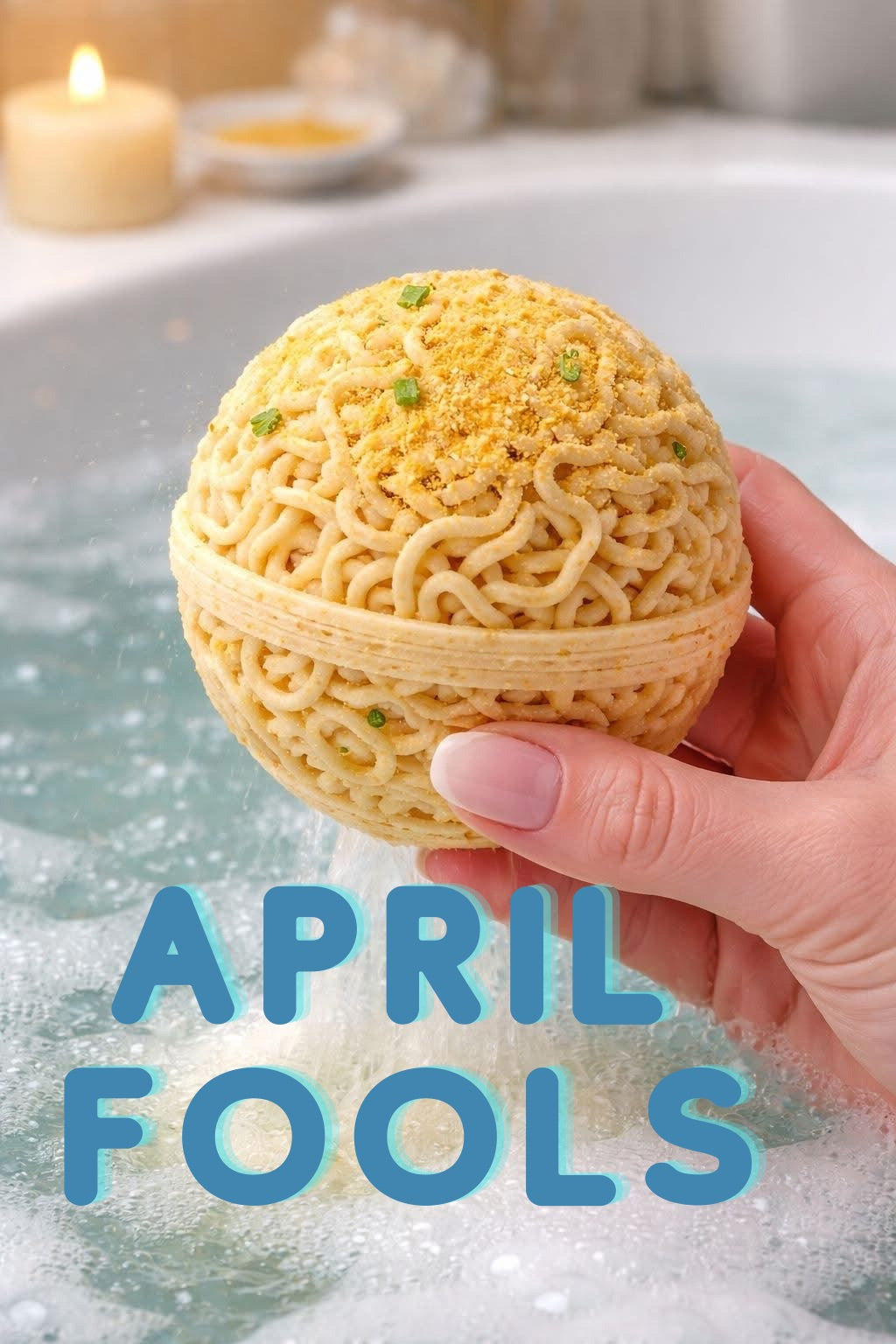 Noodle Bath Bomb April Fools