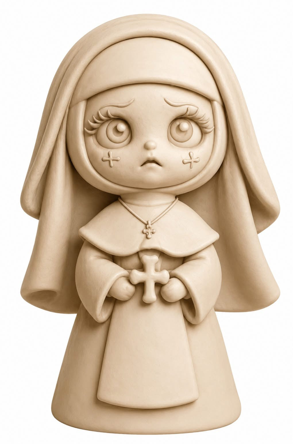 Doll Nun - Hybrid - Vacuum - Bath Bomb Mold