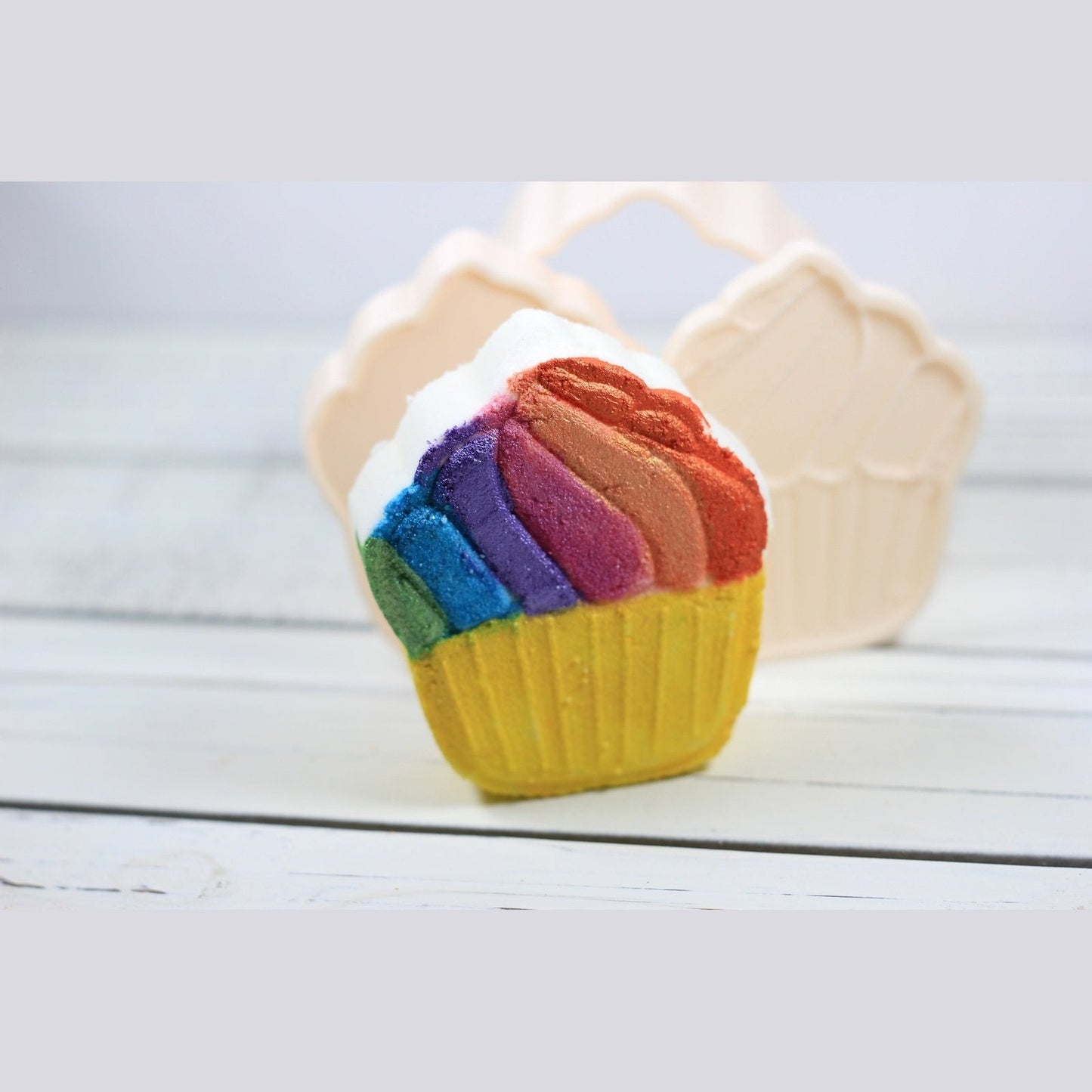 Flat Cupcake Bath Bomb Hand Mold