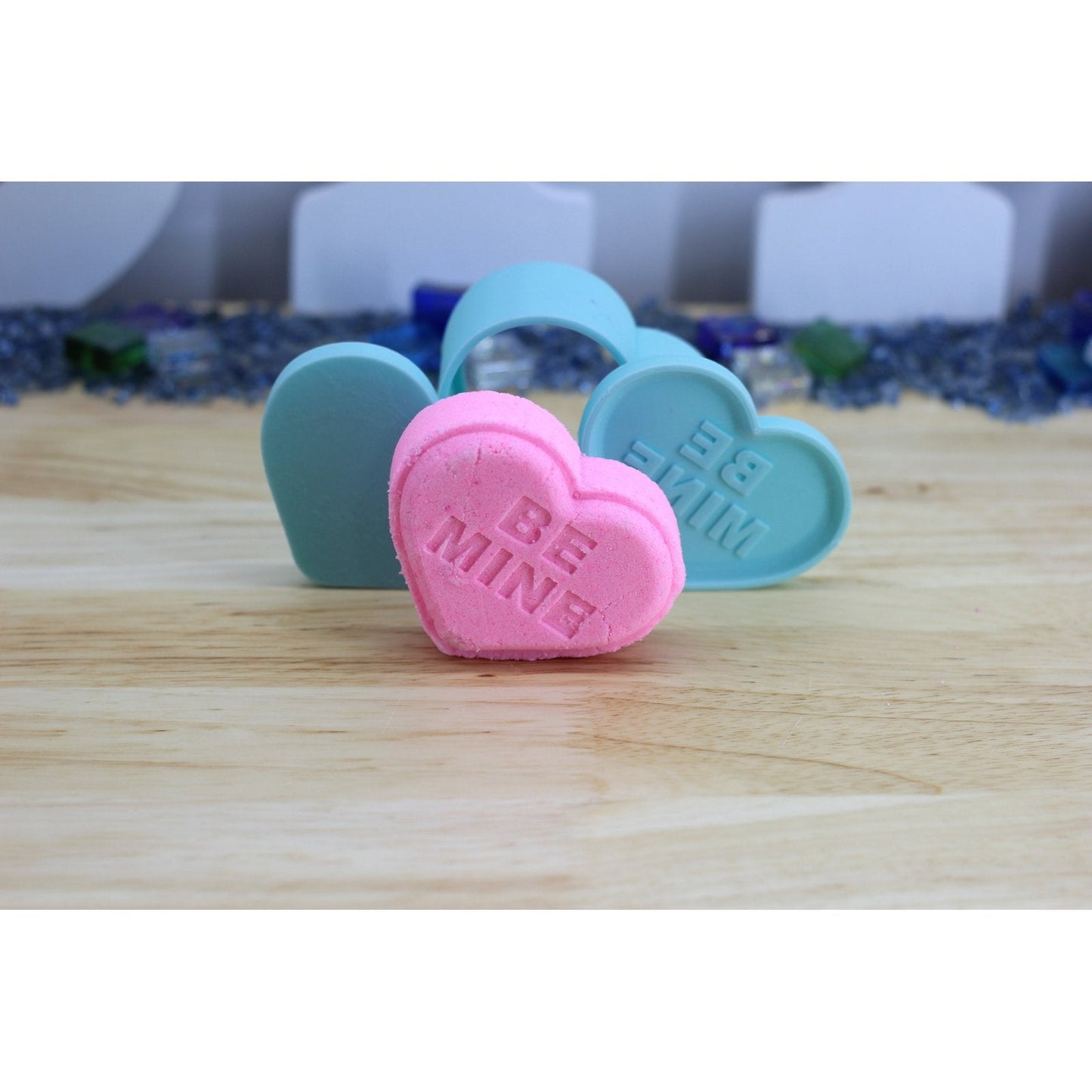 Conversation Hearts Bath Bomb Hand Mold