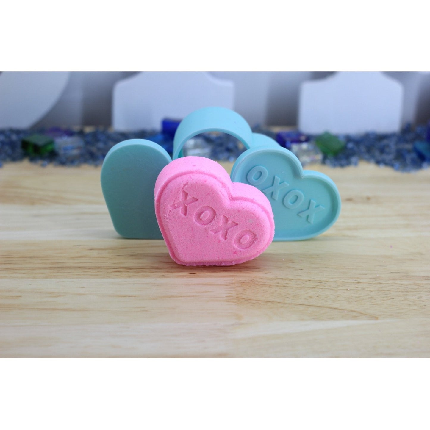 Conversation Hearts Bath Bomb Hand Mold
