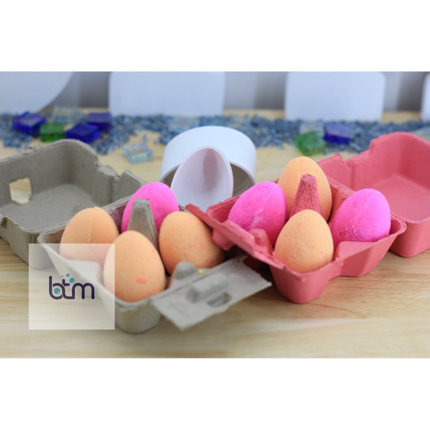 Egg ( Vertical Saturn Ring) Bath Bomb Hand Mold