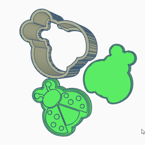 Flat Ladybug Bath Bomb Hand Mold