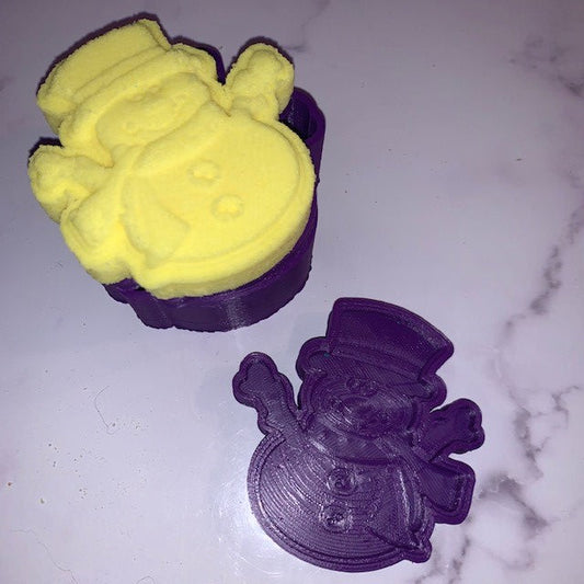 Fritz the Snowman Bath Bomb Hand Mold