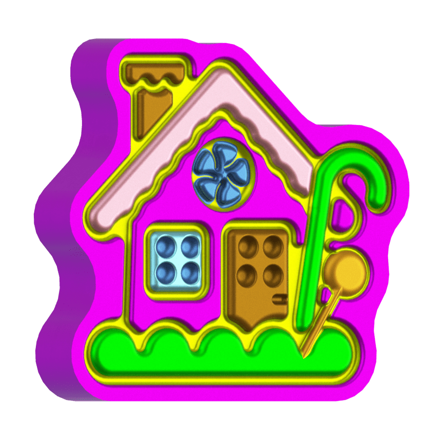 Gingerbread House 2022 Vacuum Mold