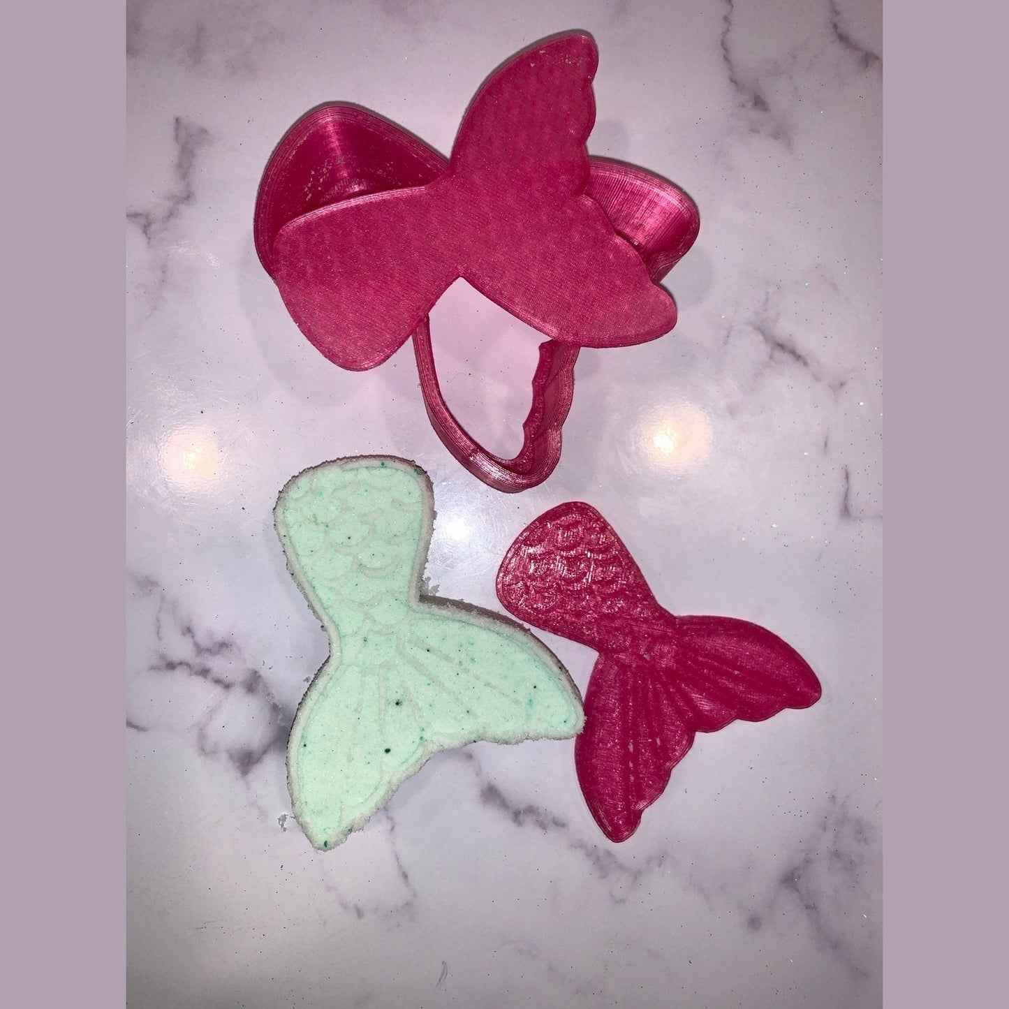 Mermaid Tail 2 Bath Bomb Hand Mold
