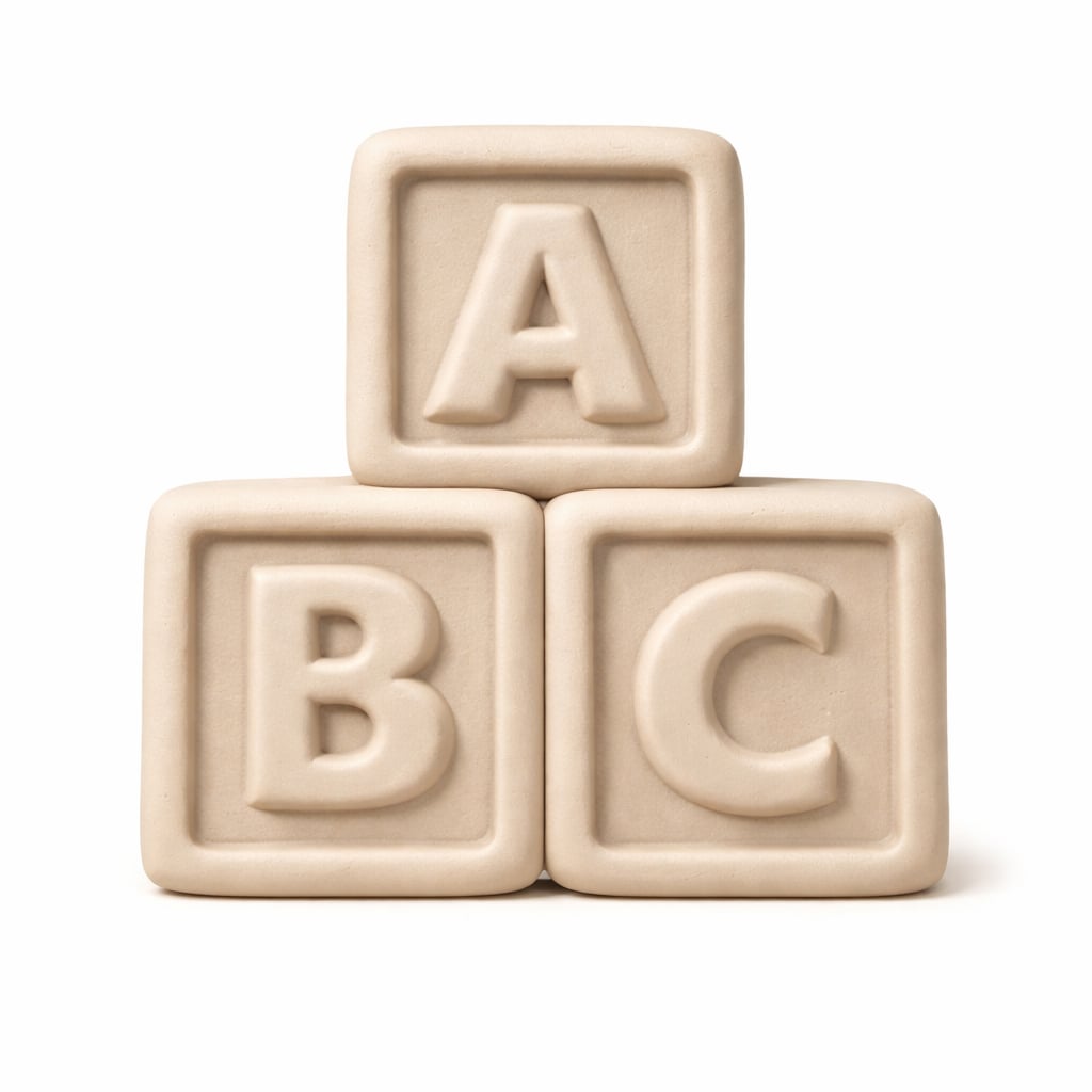 ABC - Blocks - Hybrid - Vacuum Bath Bomb Molds