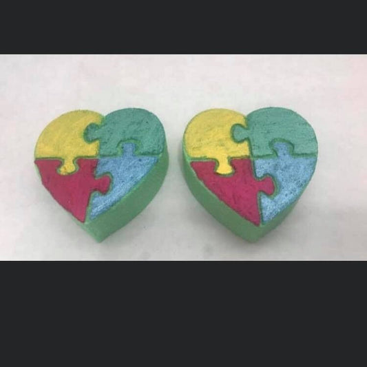 Hearts with Plates Bath Bomb Hand Mold