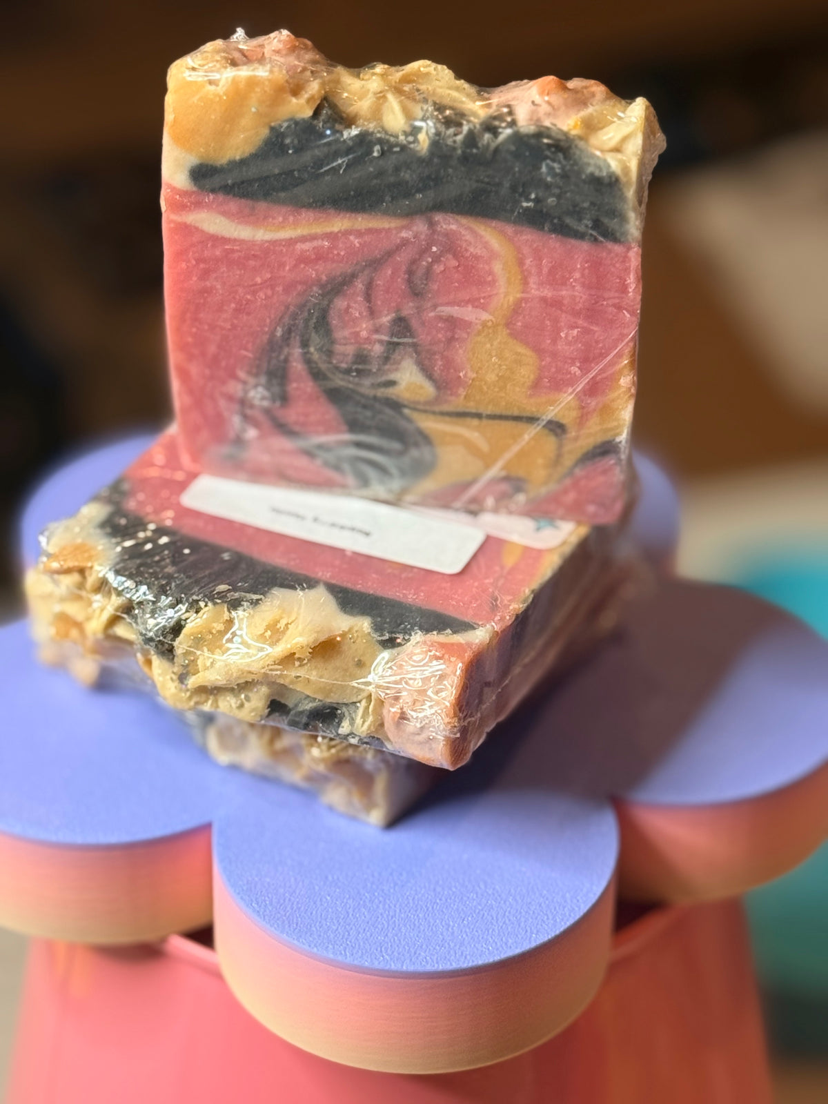Raspberry Vanilla Swirl - Goats Milk Soap