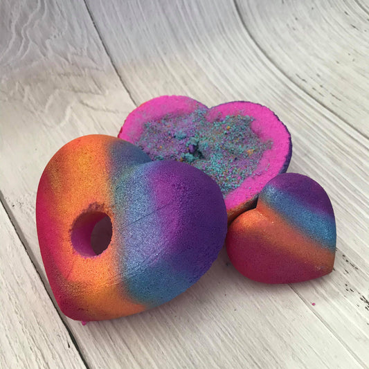 Flat Heart Bombshell Bath Bomb Hand Mold