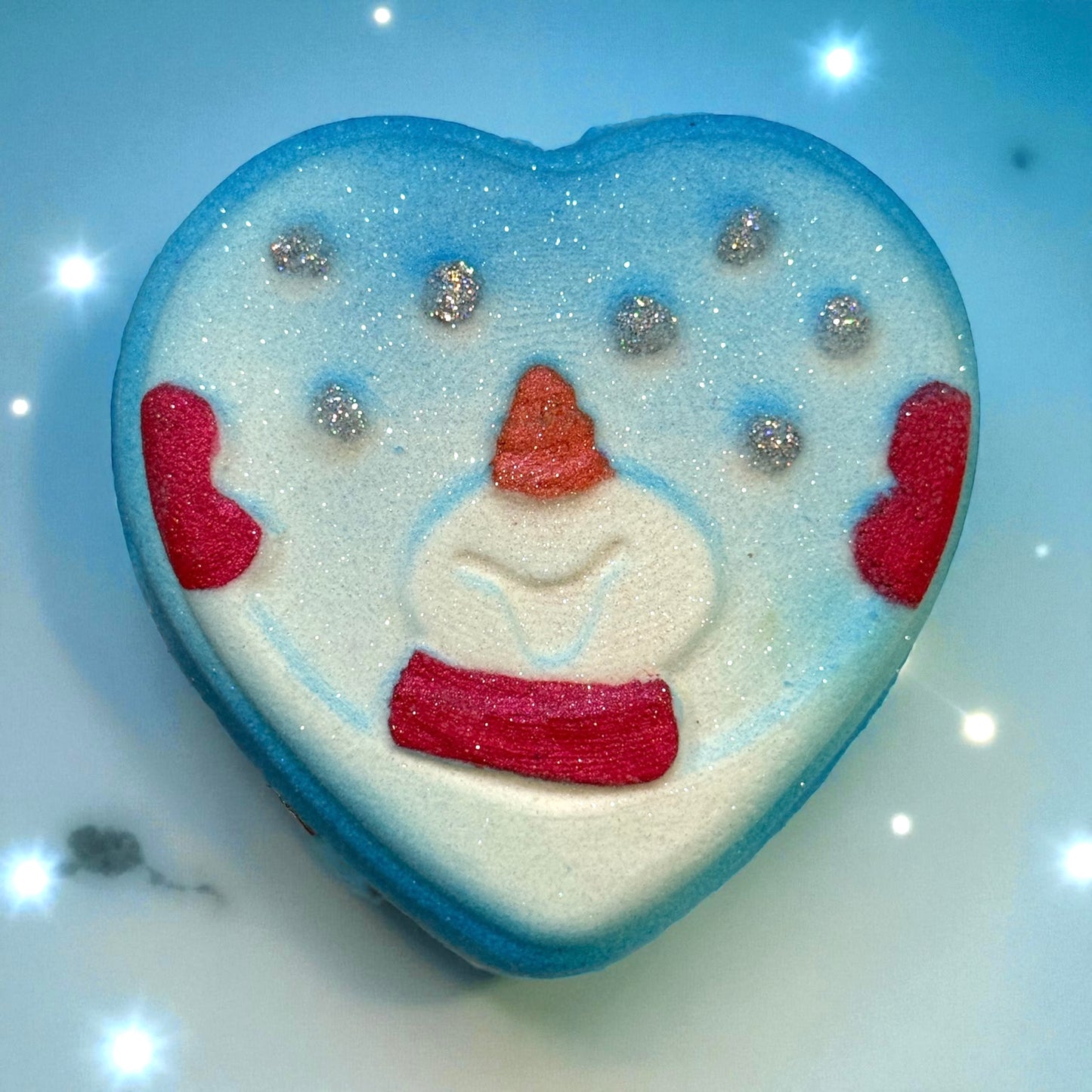 Heart Snowman - Bath Bomb