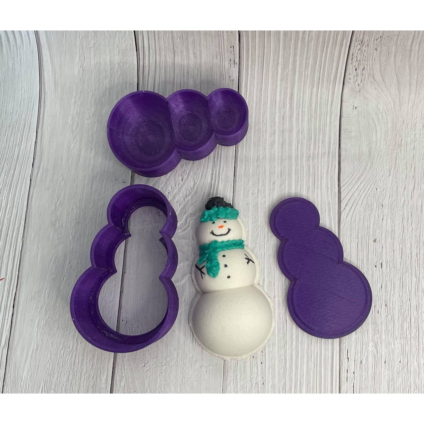 Snowman Bath Bomb Hand Mold