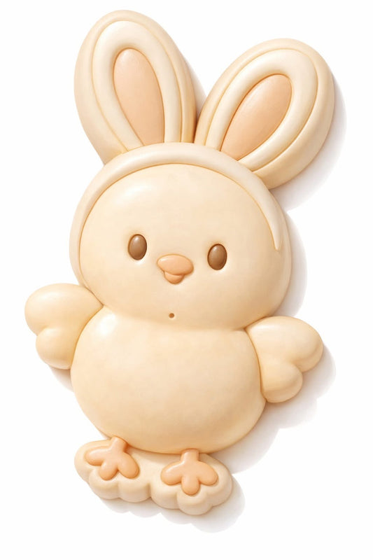 Chick With Bunny Ears - Hybrid - Vacuum - Bath Bomb Mold
