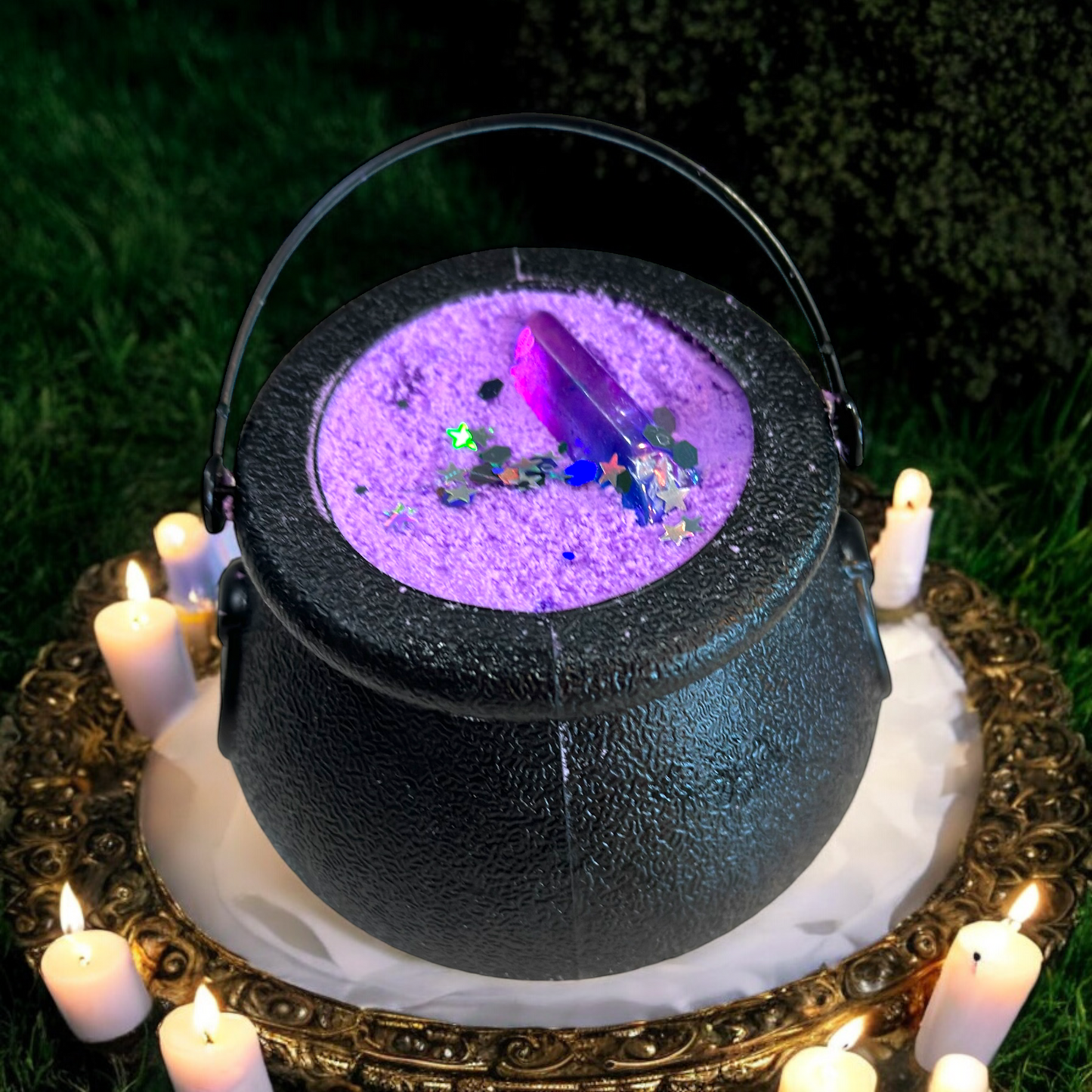 Multi Colour Aura Quartz Cauldron