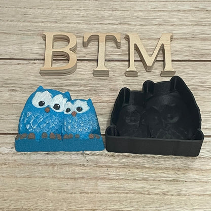 Owl Mama & Baby Hybrid Mold