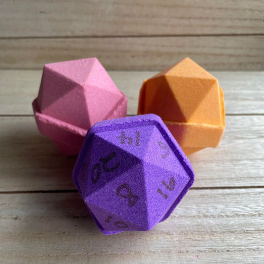 20 Sided (D20) Dice Bath Bomb Hand Mold