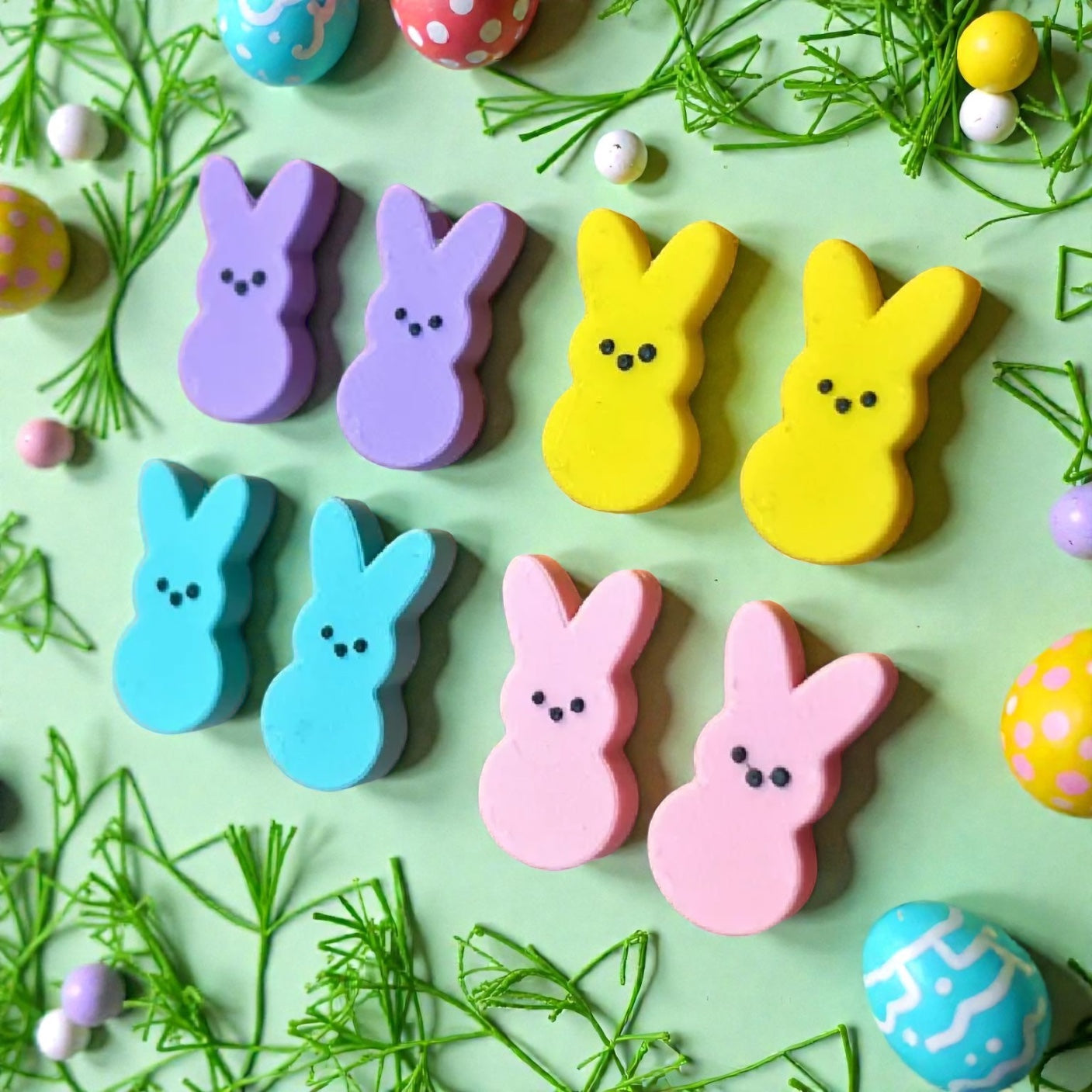 Peep Mini Earrings - Hypoallergenic Backings