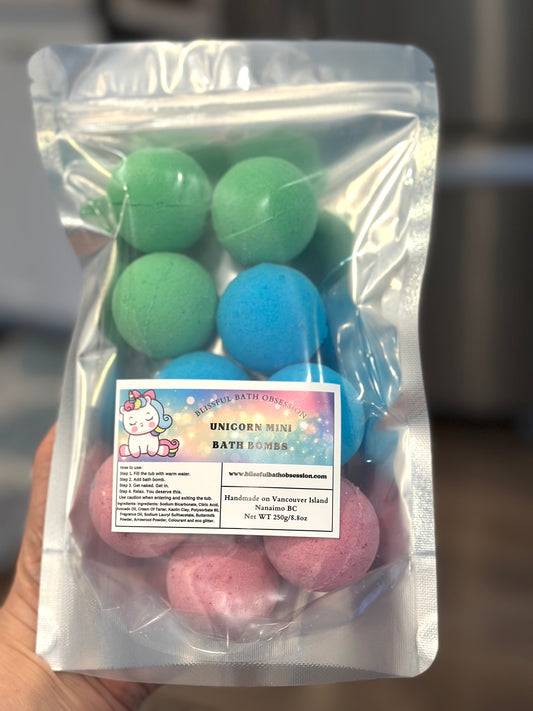 Unicorn Mini  Bubble Bath Bombs