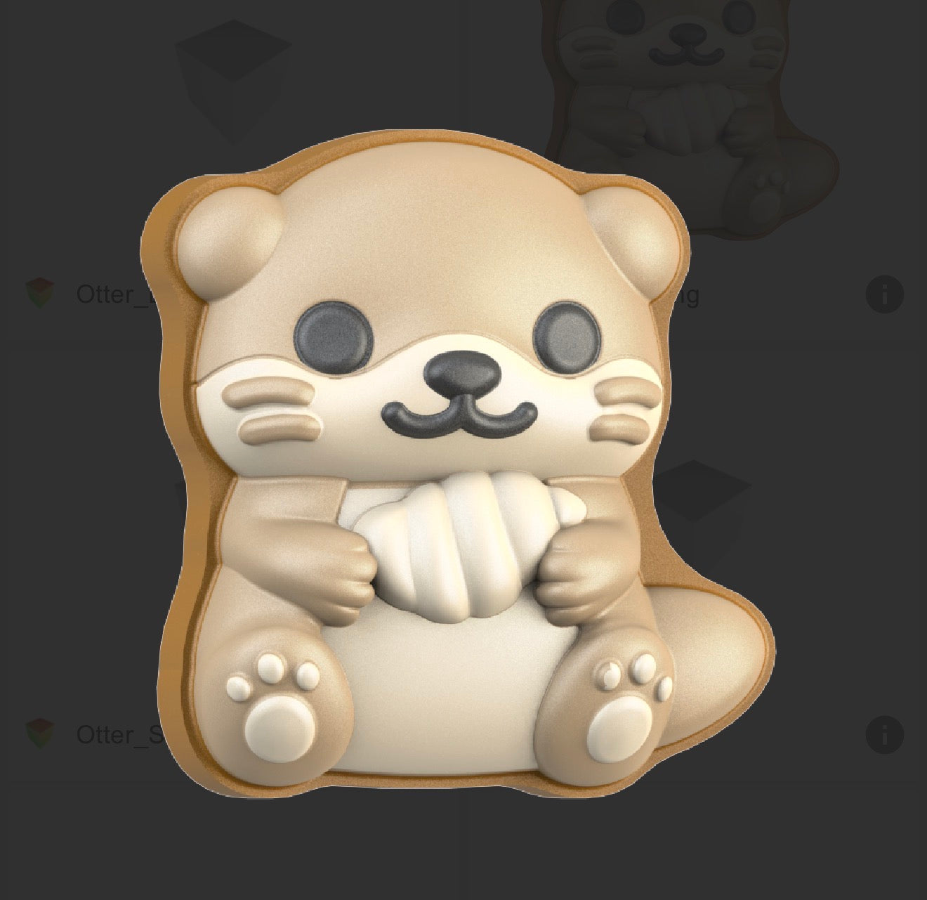 Ollie the Otter - Hybrid- Vacuum - Bath Bomb Mold