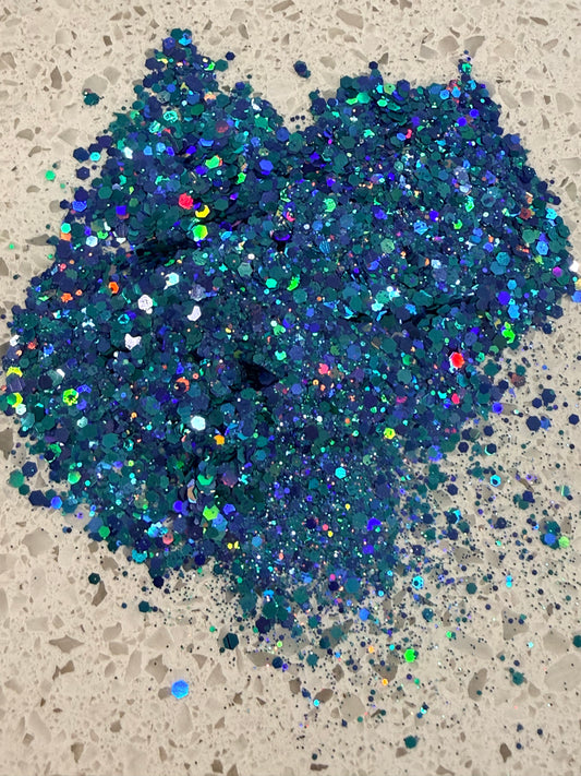 Biodegradable Glitter - Aqua Shimmer