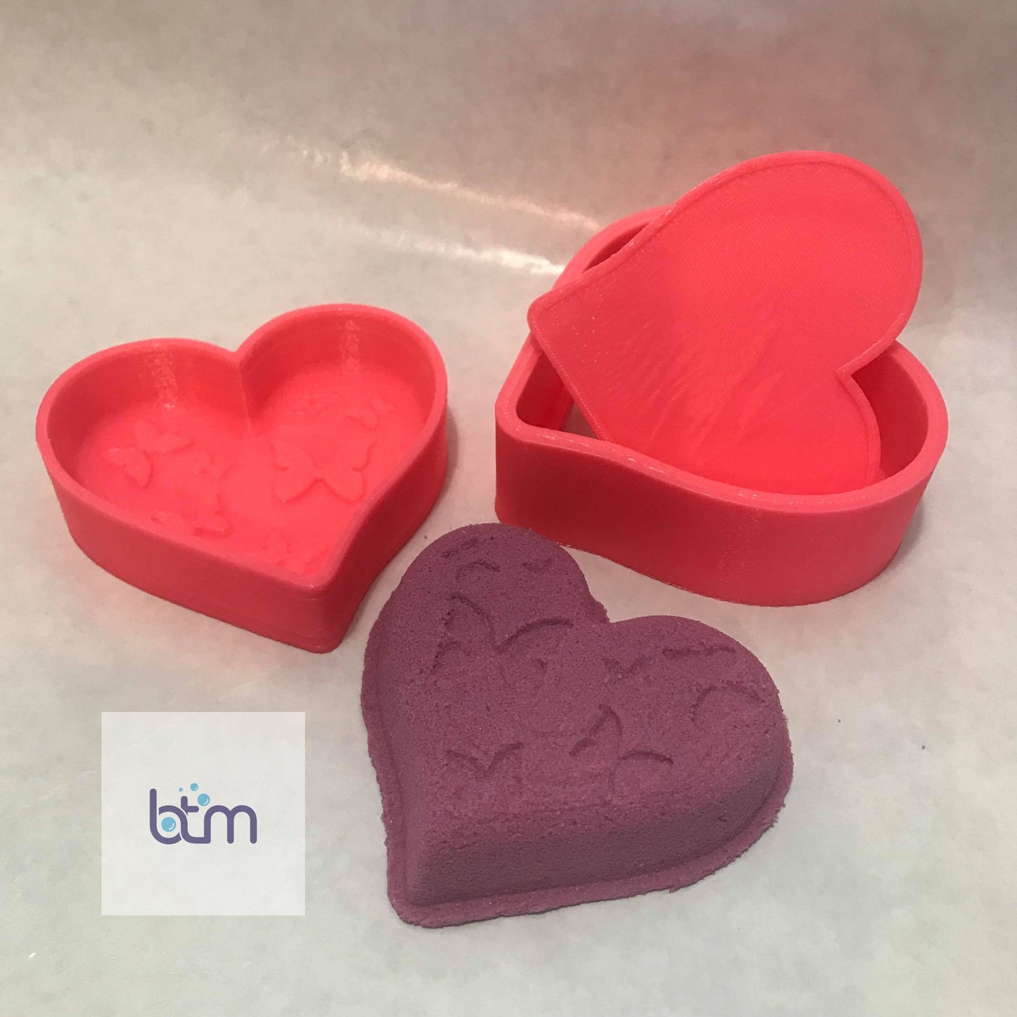 Heart Bath Bomb Hand Mold