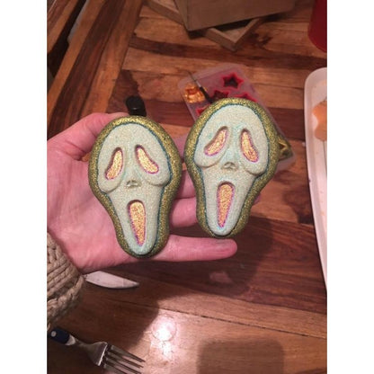 Scary Ghost Face Bath Bomb Hand Mold