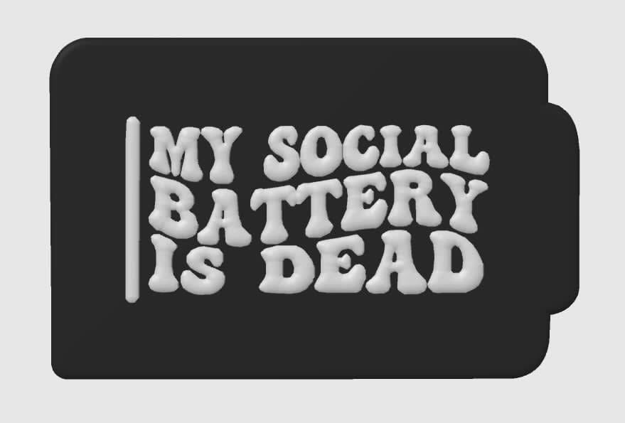 My Social Battery - Hybrid Bath Bomb Mold