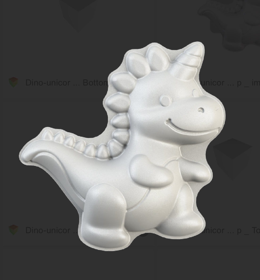 SparkleSaurus - Hybrid- Vacuum - Bath Bomb Mold